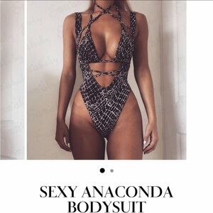 Anaconda bodysuit 2 piece